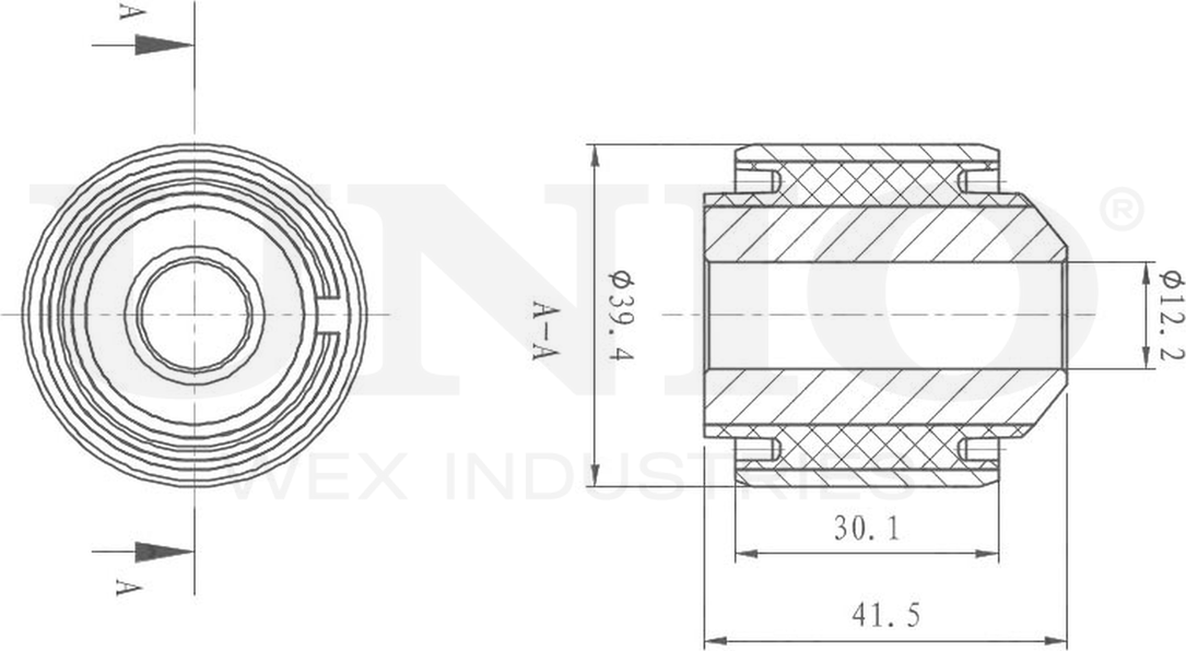 Сайлентблок рычага подвески (Unio). Артикул RMP-20086