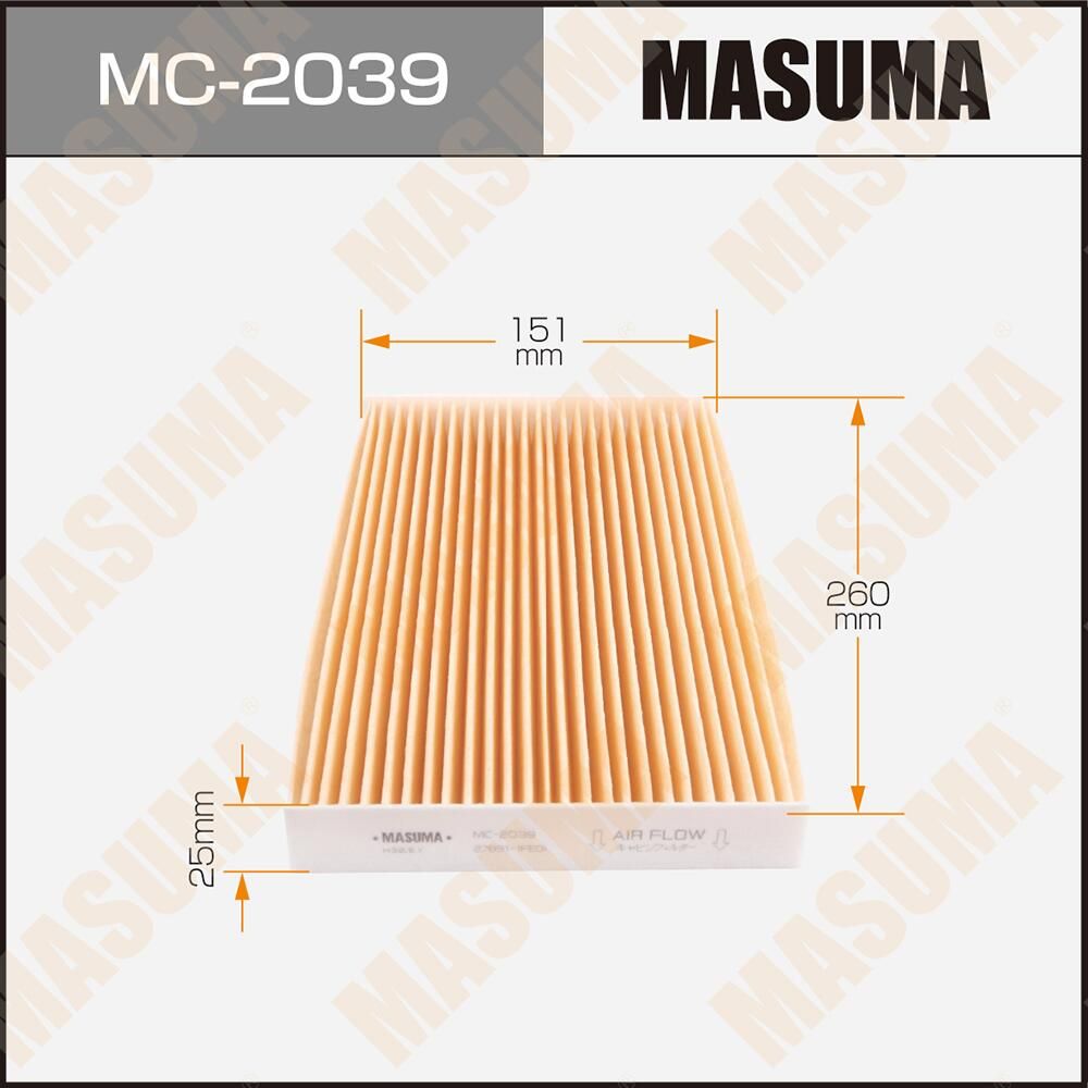 Салонный фильтр Masuma. Артикул MC-2039