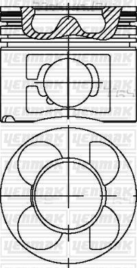 Поршень Yenmak для BMW 5 IV (E39) 1998-2004. Артикул 31-04615-050