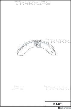 Тормозные колодки MK Kashiyama. Артикул K4425