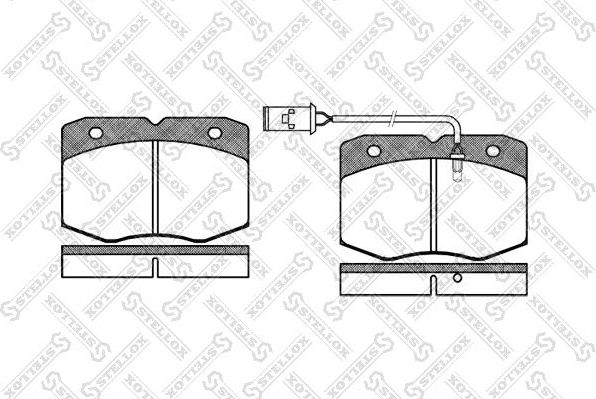 Тормозные колодки Stellox передние для IVECO Daily II 1989-1999. Артикул 446 002-SX