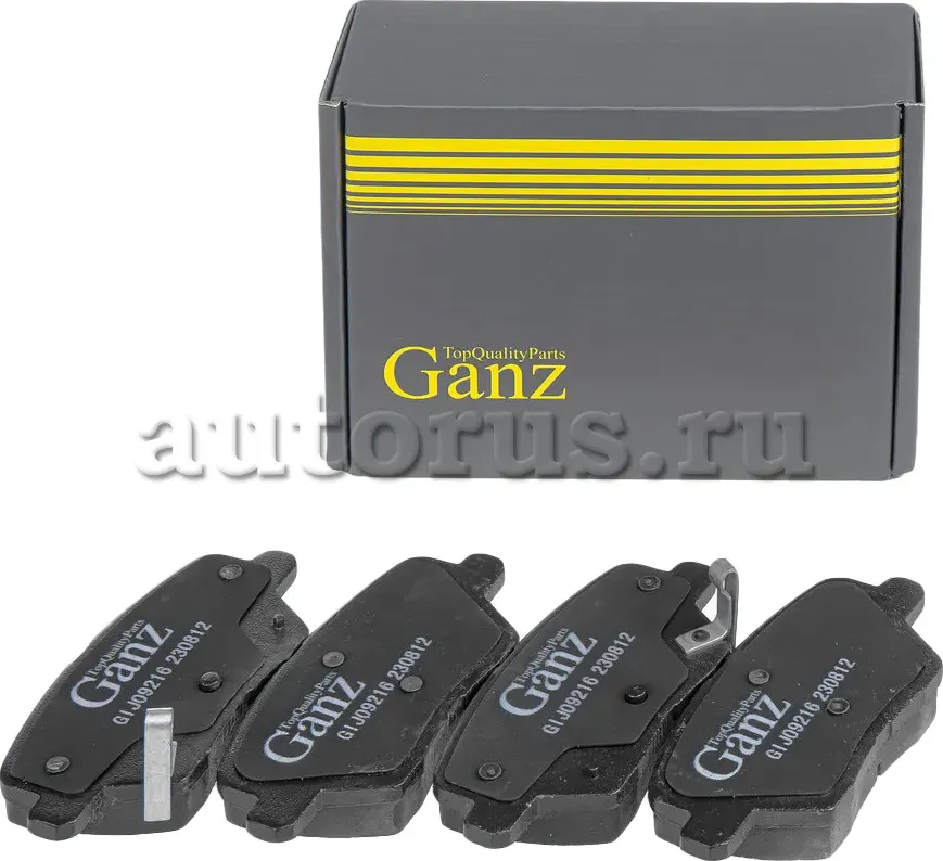 Колодки торм.зад. (Ganz). Артикул GIJ09216