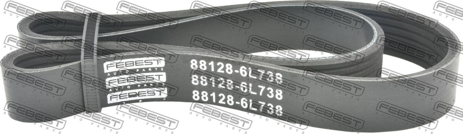 Приводной ремень поликлиновой Febest. Артикул 88128-6L738