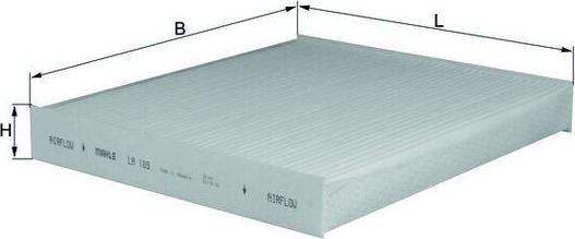 Салонный фильтр Mahle. Артикул LA 189