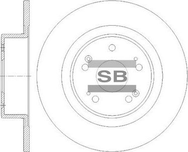 Тормозной диск Sangsin Hi-Q. Артикул SD8517