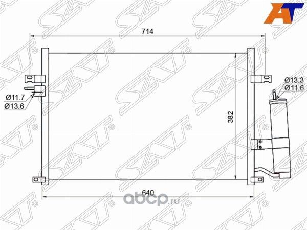Радиатор кондиционера DAEWOOCHEVROLET LACETTISUZ (SAT). Артикул STCVW13940