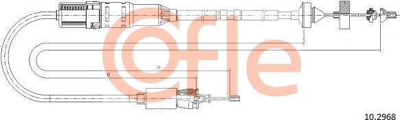 Трос сцепления Cofle. Артикул 92.10.2968