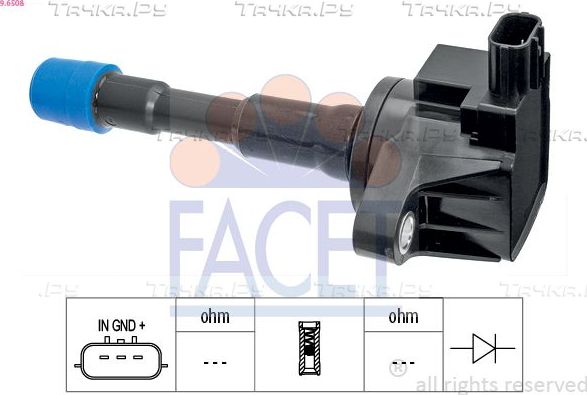 Катушка зажигания Facet OE Equivalent для Honda Civic VII 2003-2005. Артикул 9.6508