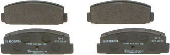 Тормозные колодки Bosch (Low-Metallic) задние для Mazda RX-7 II (FC) 1985-1991. Артикул 0 986 424 295