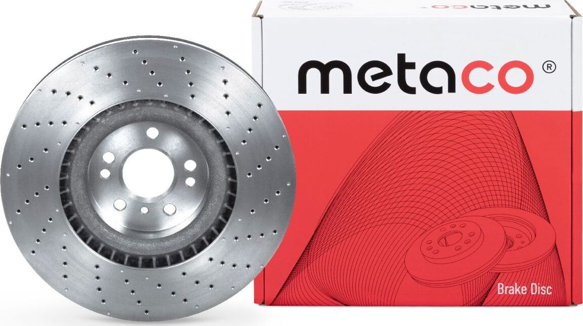 Диск тормозной передний вентилируемый (Metaco). Артикул 3050253