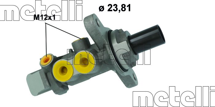 Тормозной цилиндр главный Metelli. Артикул 05-1225