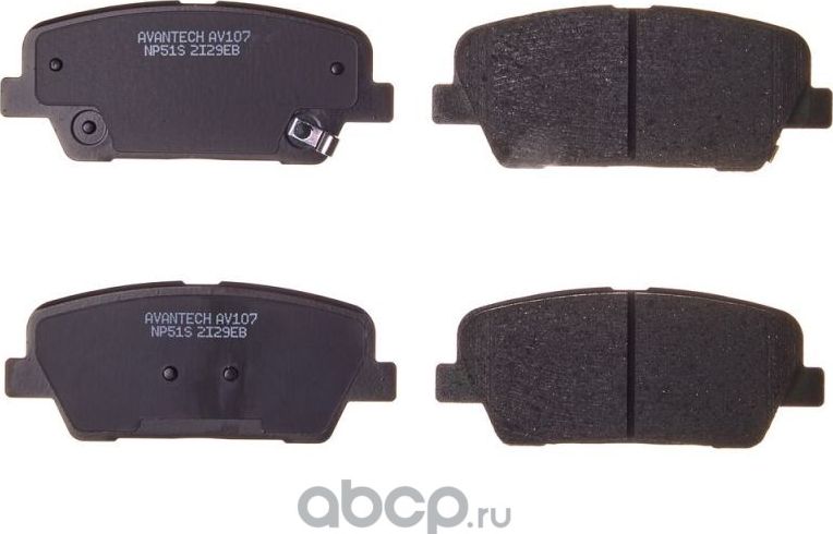 Колодки торм. диск. задн. (Avantech). Артикул AV107