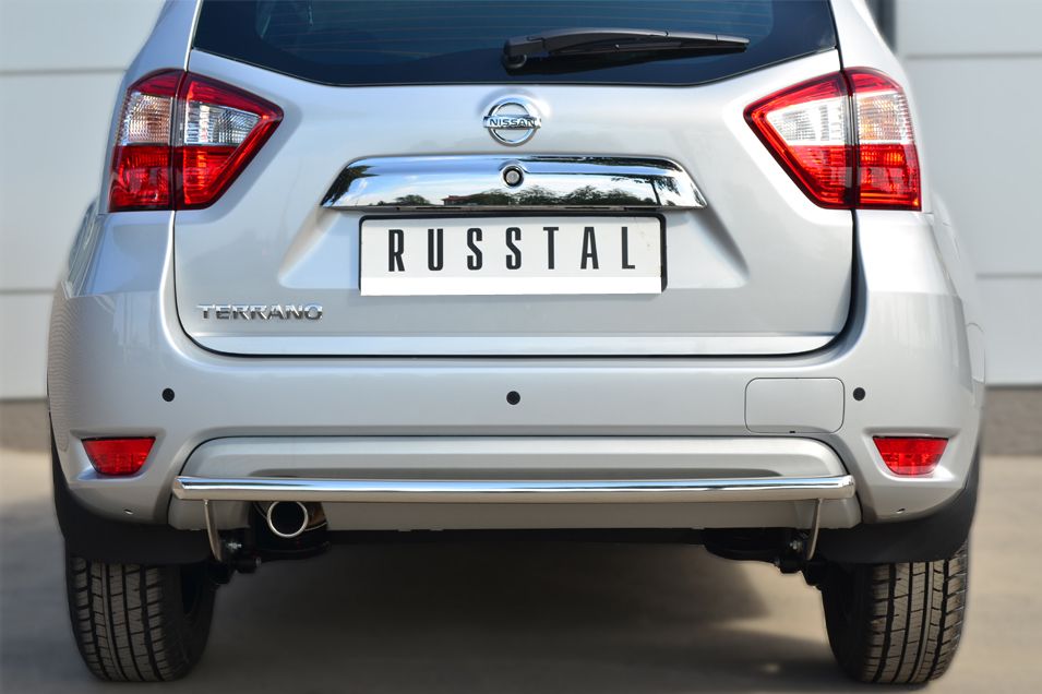 Защита RusStal задняя d42 для Nissan Terrano III 2014-2026. Артикул NTRZ-001796