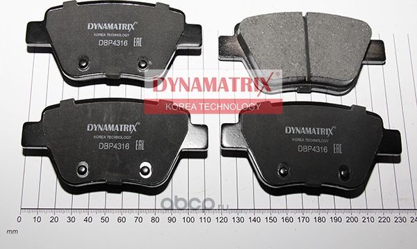 Колодки тормозные дисковые (Dynamatrix-Korea) Dynamatrix-Korea. Артикул DBP4316