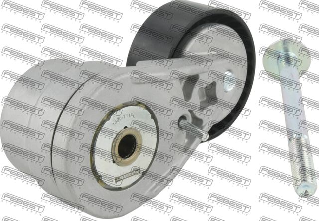 Натяжной ролик (натяжитель) приводного клинового зубчатого ремня Febest. Артикул 1590-T11FL