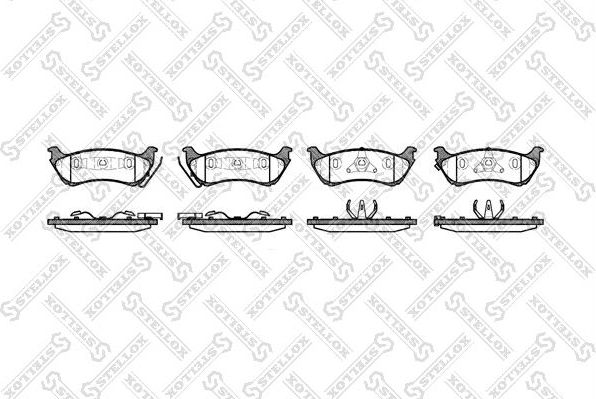 Тормозные колодки Stellox. Артикул 709 001B-SX