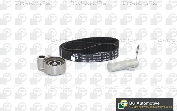 Ремень ГРМ с роликами (комплект) BGA для Toyota Hilux VII 2004-2015. Артикул TB9101K