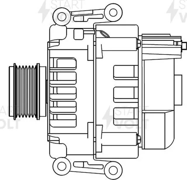 Генератор StartVOLT для Porsche Macan I 2015-2025. Артикул LG 1702