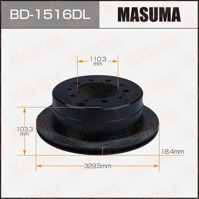 Тормозной диск Masuma. Артикул BD-1516DL