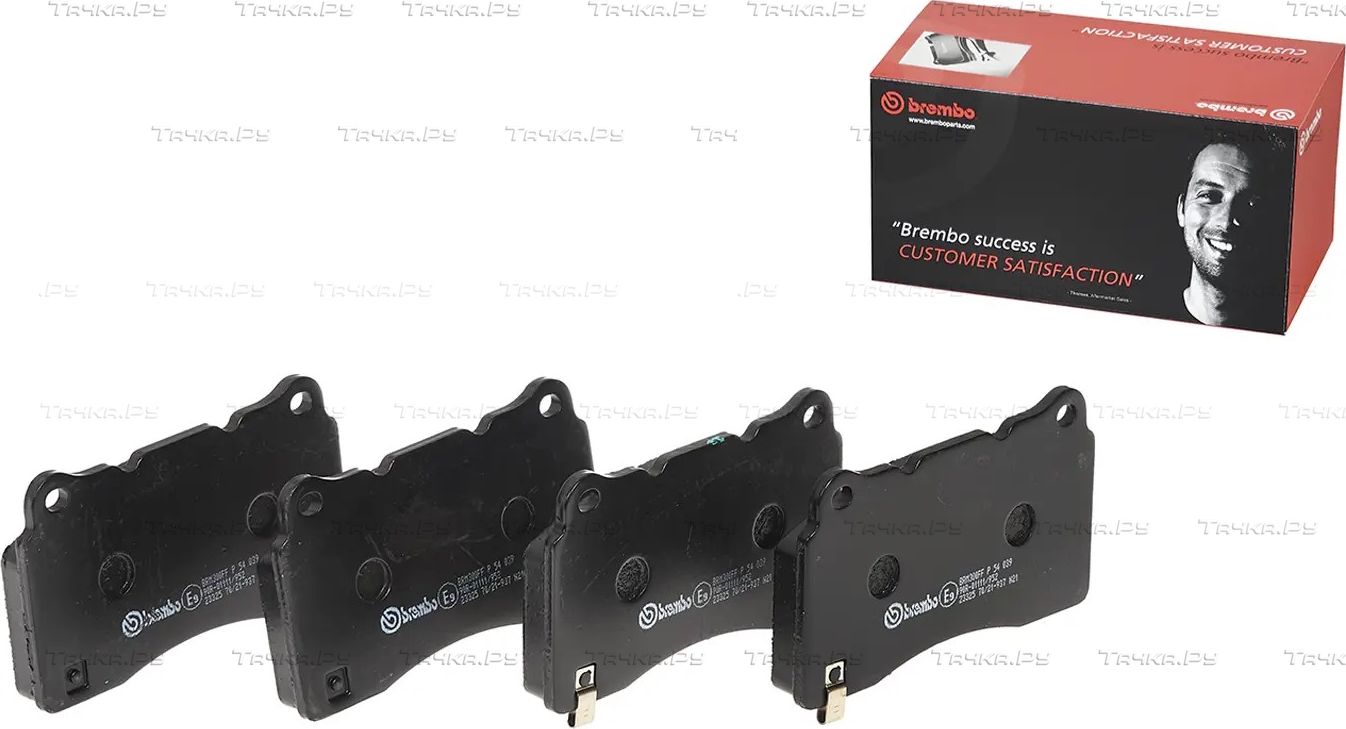 Тормозные колодки Brembo PRIME LINE передние для Mitsubishi Lancer X 2008-2015. Артикул P 54 039