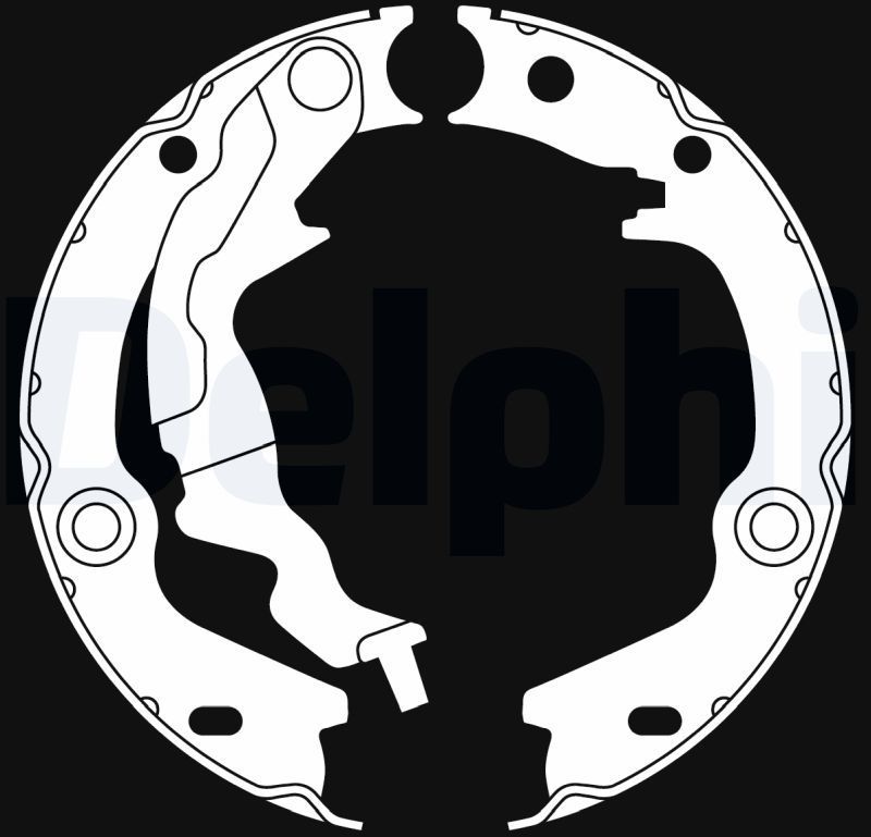 Тормозные колодки (стояночная тормозная система) Delphi. Артикул LS2017