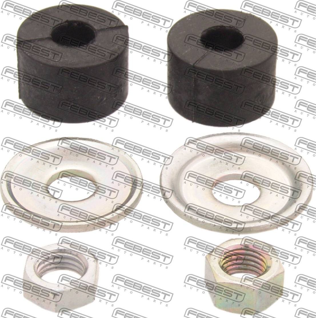 РЕМКОМПЛЕКТ ПЕРЕДНЕЙ ТЯГИ СТАБИЛИЗАТОРА 13 Febest. Артикул MSB-735