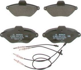 Тормозные колодки Bosch (Low-Metallic) передние для Citroen Xantia I 1993-2001. Артикул 0 986 424 278