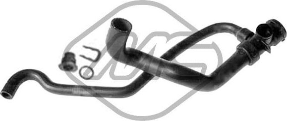 Патрубок радиатора (системы охлаждения) Metalcaucho. Артикул 09312