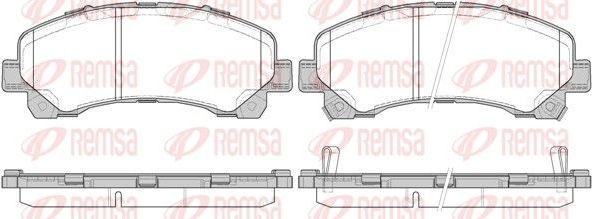 Тормозные колодки Remsa. Артикул 1407.00