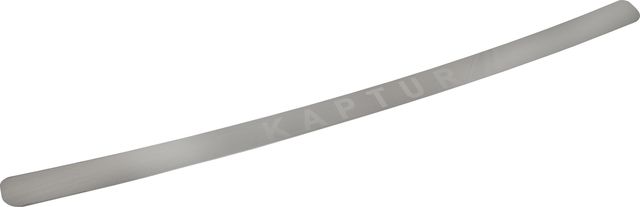 Накладка Arbori на бампер сатинированная с логотипом для Renault Kaptur 2016-2026. Артикул ARBORI4101RBS01S