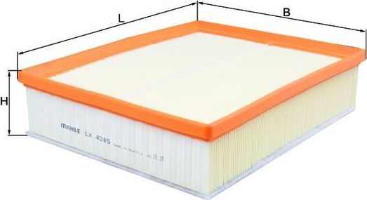 Воздушный фильтр Mahle-Knecht. Артикул LX 4245