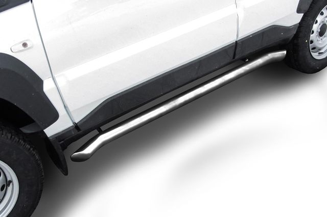 Пороги Slitkoff труба d57 с гибами для Lada Niva Travel 2020-2026. Артикул NivTR008