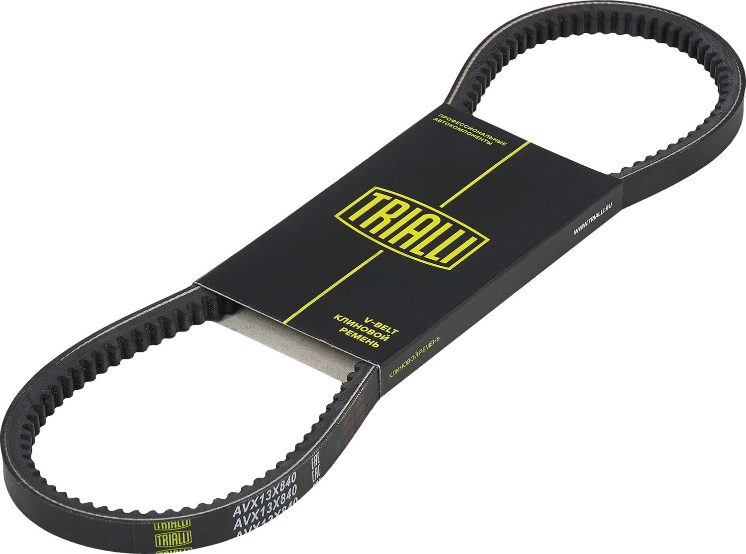 Приводной ремень клиновой Trialli (EPDM (Этилен-пропиленовый каучук)). Артикул AVX13X840