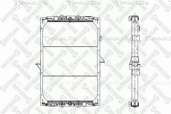 Радиатор охлаждения двигателя Stellox. Артикул 81-03320-SX