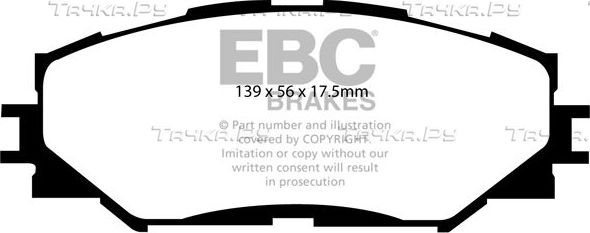Тормозные колодки EBC Brakes. Артикул DP1791