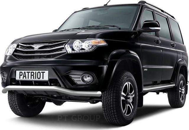 Защита PT Group переднего бампера Волна d63 для УАЗ Patriot I рестайлинг 2014-2026. Артикул 05020103