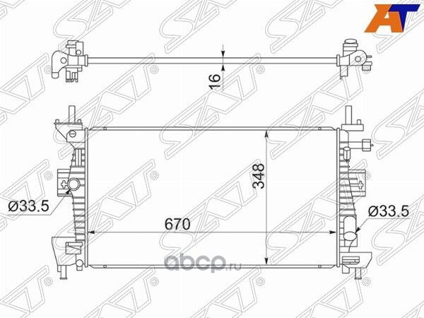 Радиатор (SAT). Артикул FD0011