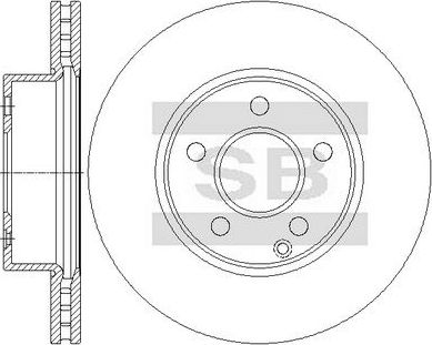 Тормозной диск Sangsin Hi-Q. Артикул SD5429