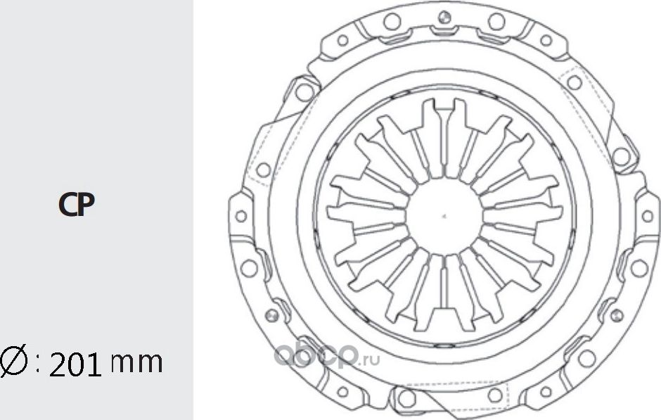 Корзина сцепления TOYOTA Corolla (86-) (1.5/1/6/1.8) (200мм) VALEO PHC. Артикул TYC14