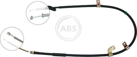 Трос ручника (тросик ручного тормоза) ABS. Артикул K15858