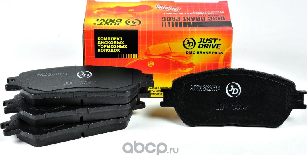 Колодки тормозные, передние D2223 (Just Drive). Артикул JBP0057
