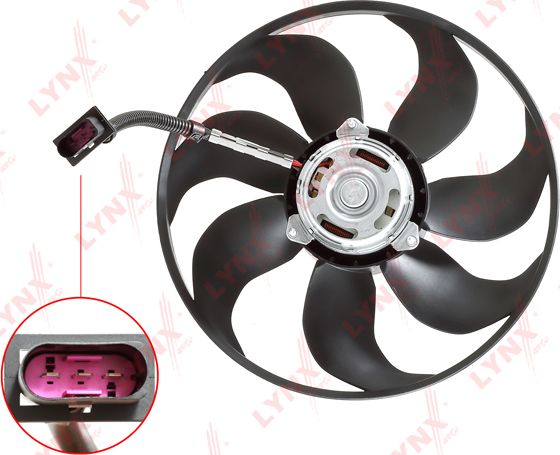 Вентилятор радиатора двигателя LYNXauto для Audi TT I (8N) 1998-2006. Артикул RF-1668