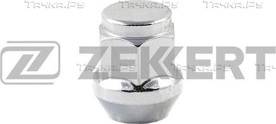 Гайка колесная  конус  M12 x 1 5  L=28  ключ 19  Хром Zekkert. Артикул BE-4068