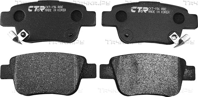 Тормозные колодки CTR задние для Toyota Avensis I 2000-2003. Артикул GK1169