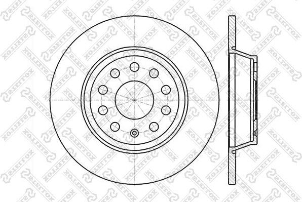 Тормозной диск Stellox. Артикул 6020-4840-SX
