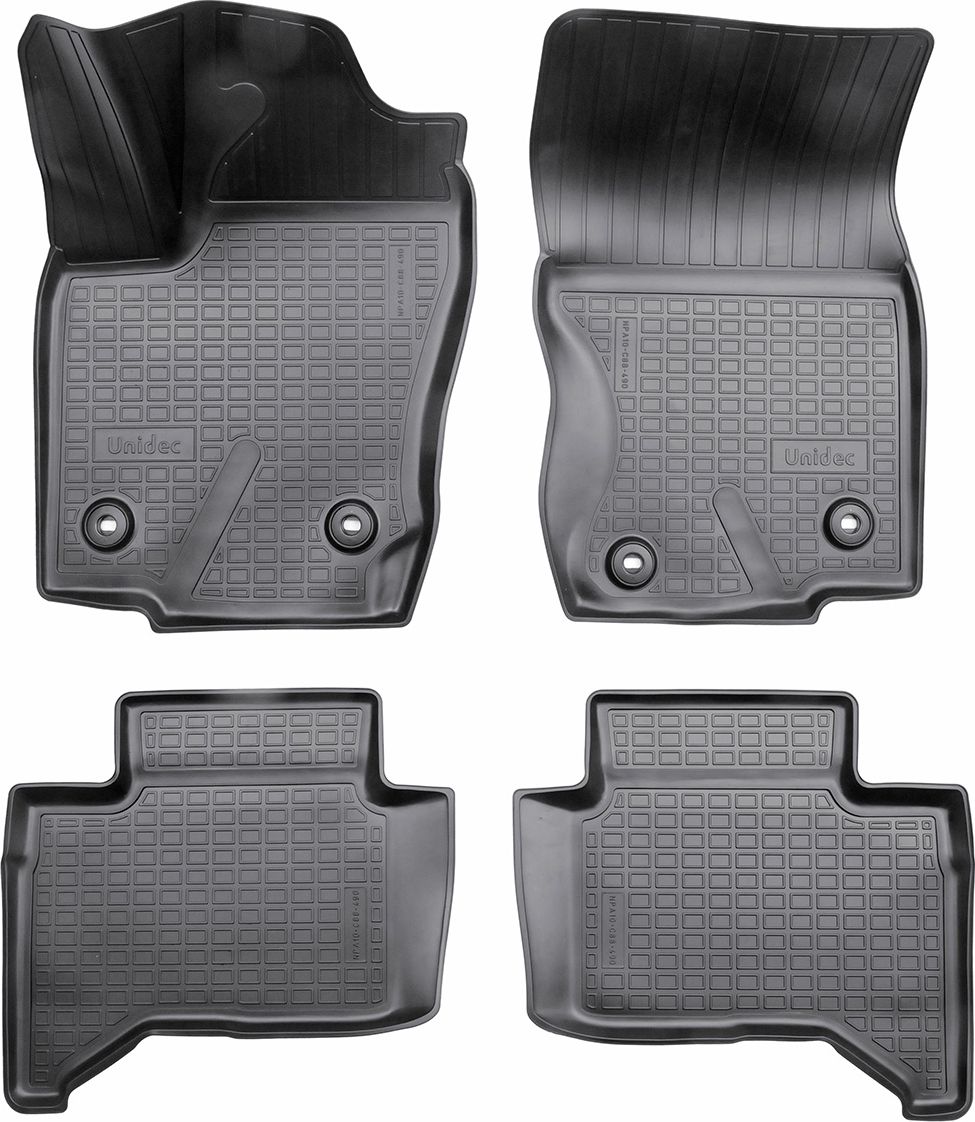 Коврики 3D Норпласт для салона Toyota Land Cruiser Prado 250 (1,2 ряд) 2023-2026 Чёрный. Артикул NPA10-C88-490