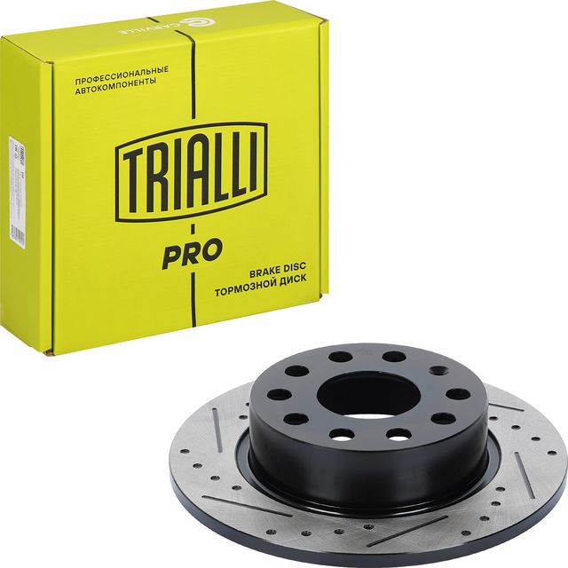 Тормозной диск Trialli задний для Audi S3 I (8L) 1999-2003. Артикул DF 278s