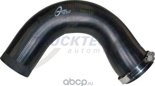 Патрубок интеркулера Trucktec Automotive (Резина с тканевым включением). Артикул 07.14.170
