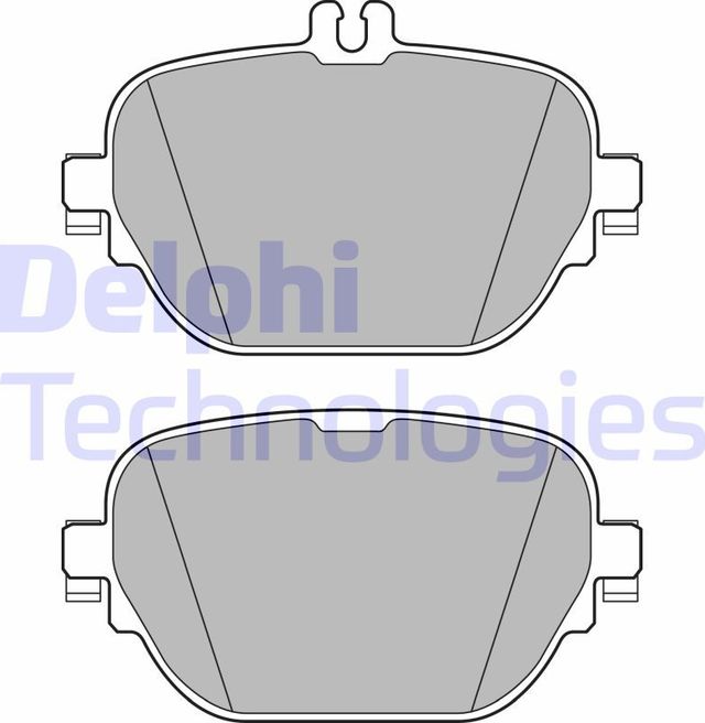 Тормозные колодки Delphi (Low-Metallic). Артикул LP3297