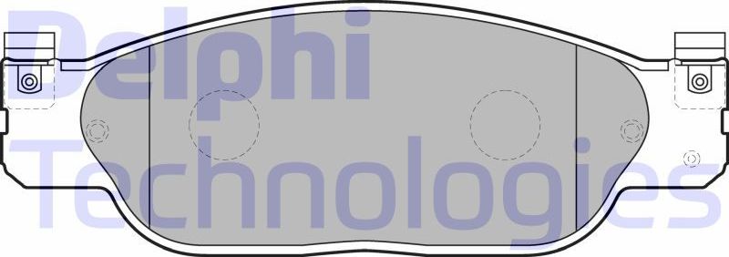Тормозные колодки Delphi (Low-Metallic). Артикул LP1468